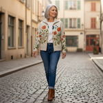 Andrea | Cardigan with Wildflower Pattern