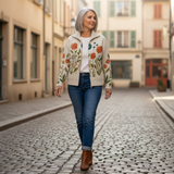 Andrea | Cardigan with Wildflower Pattern