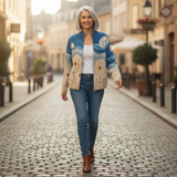 Renate | Cardigan with Dandelion Motif