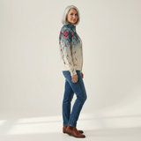 Martina | Cardigan with Peacock Feather Design