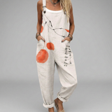 Dungarees with an Ink Print