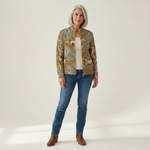 Brigitte | Cardigan with Horse and Cactus Design
