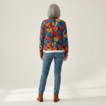 Susanne | Cardigan with Colourful Heart Pattern
