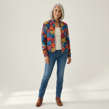 Susanne | Cardigan with Colourful Heart Pattern