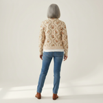 Ingrid | Cardigan with Delicate Floral Vines