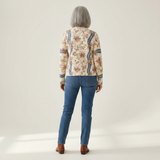 Sabine | Cardigan with Rose Vine Pattern