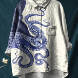 Lotte | Casual Blouse Featuring Octopus Tentacle Design