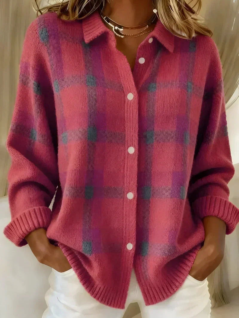 Ashley | Classic Checked Cardigan