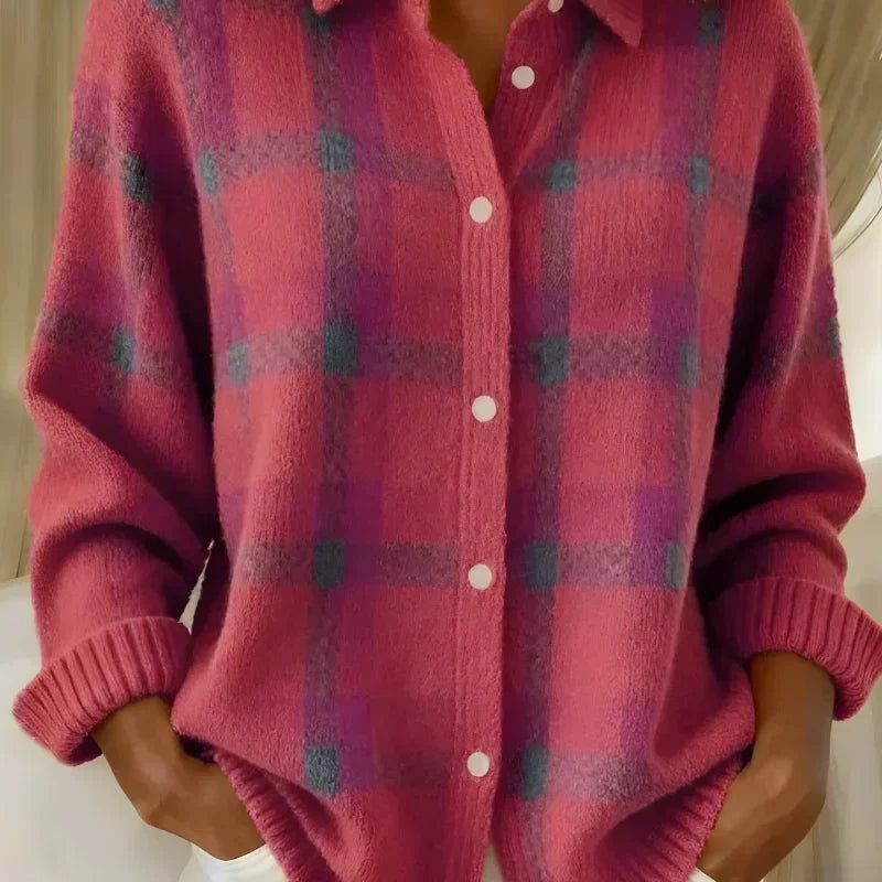 Ashley | Classic Checked Cardigan