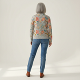 Petra | Cardigan with Floral Garden Pattern