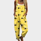 Yellow Dungarees with Bees