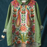 Ida | Vintage-Inspired Floral Print Blouse for Women