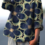 Martha | Vintage Floral Casual Blouse for Women