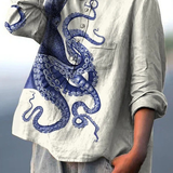 Lotte | Casual Blouse Featuring Octopus Tentacle Design