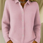 Katrina | Textured Knitted Button Cardigan