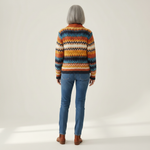 Karin | Cardigan with Colourful Zigzag Pattern