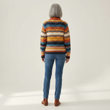 Karin | Cardigan with Colourful Zigzag Pattern
