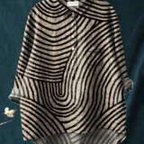 Lotte | Casual Blouse Featuring Circular Line Design