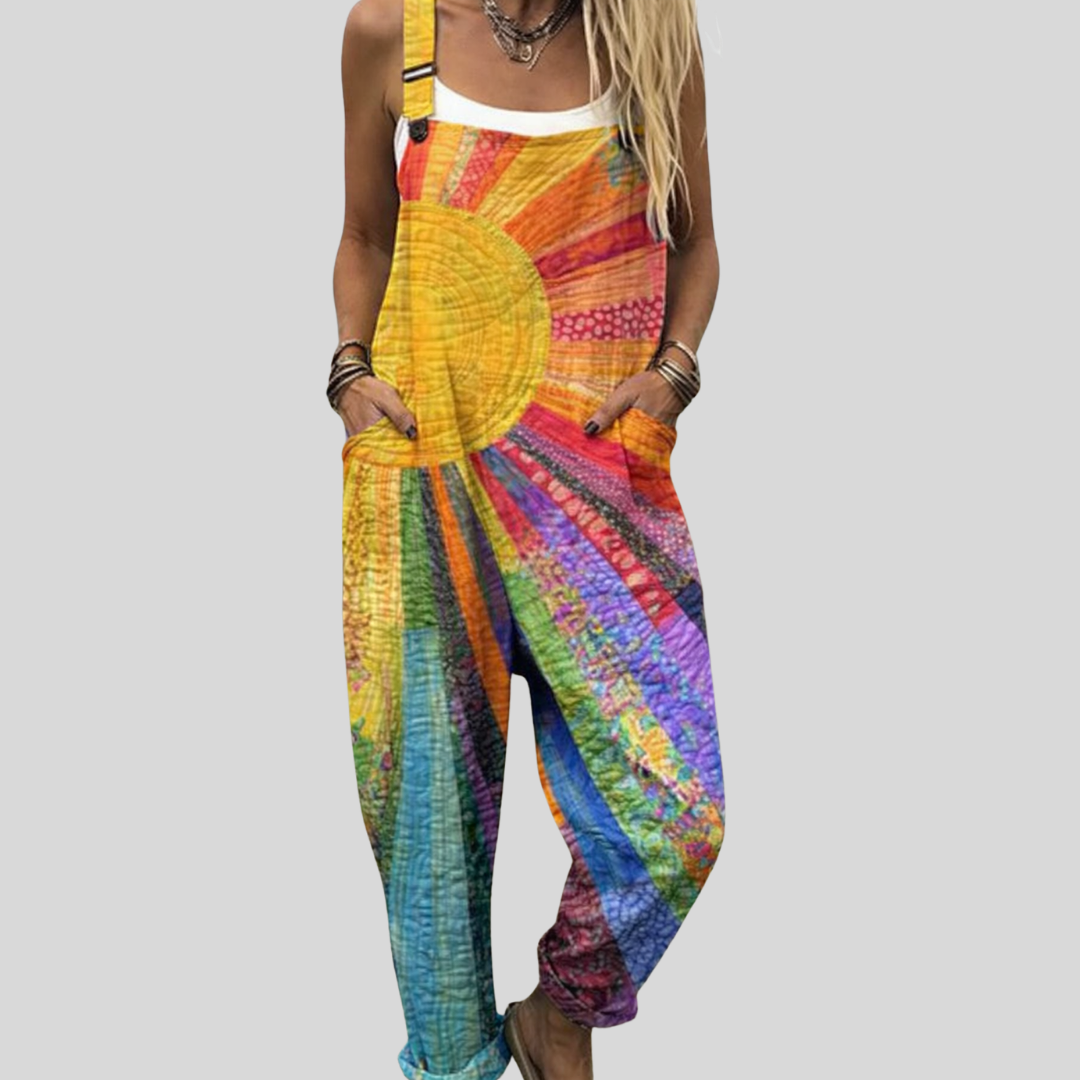 Colourful Sun Batik Dungarees