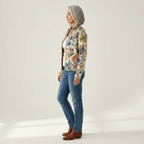 Birgit | Cardigan with Botanical Floral Pattern