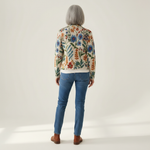 Birgit | Cardigan with Botanical Floral Pattern