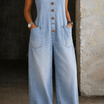 Florence - Vintage Washed Cotton Dungarees