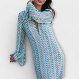 Elina – Maxi Dress with V-Neck and Holiday Flair