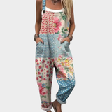 Pastel Boho Patchwork Dungarees