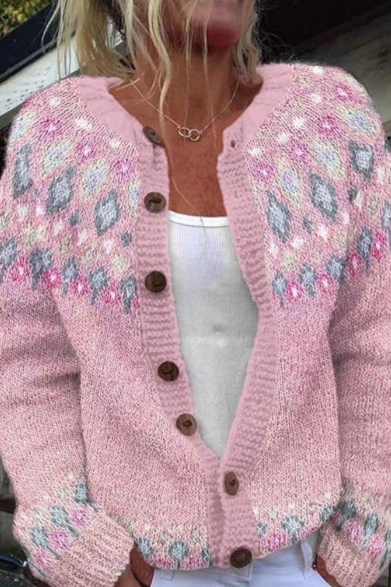 Lysandra | Cardigan with Nordic Pattern