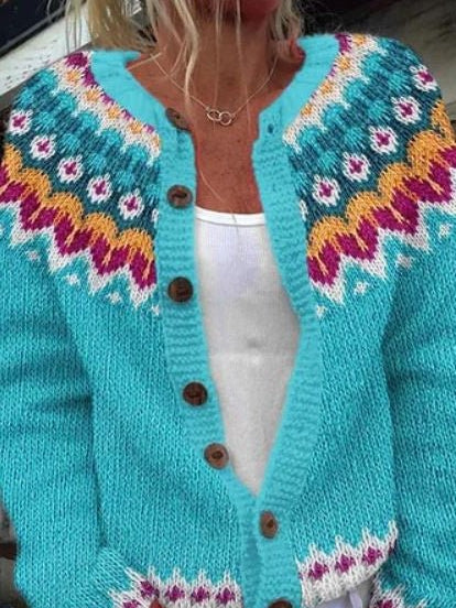 Lysandra | Cardigan with Nordic Pattern