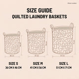 Black Labrador | Quilted Laundry Basket