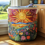 Bright Meadow | Quilted Laundry Basket