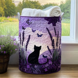 Cat Friends | Quilted Laundry Basket