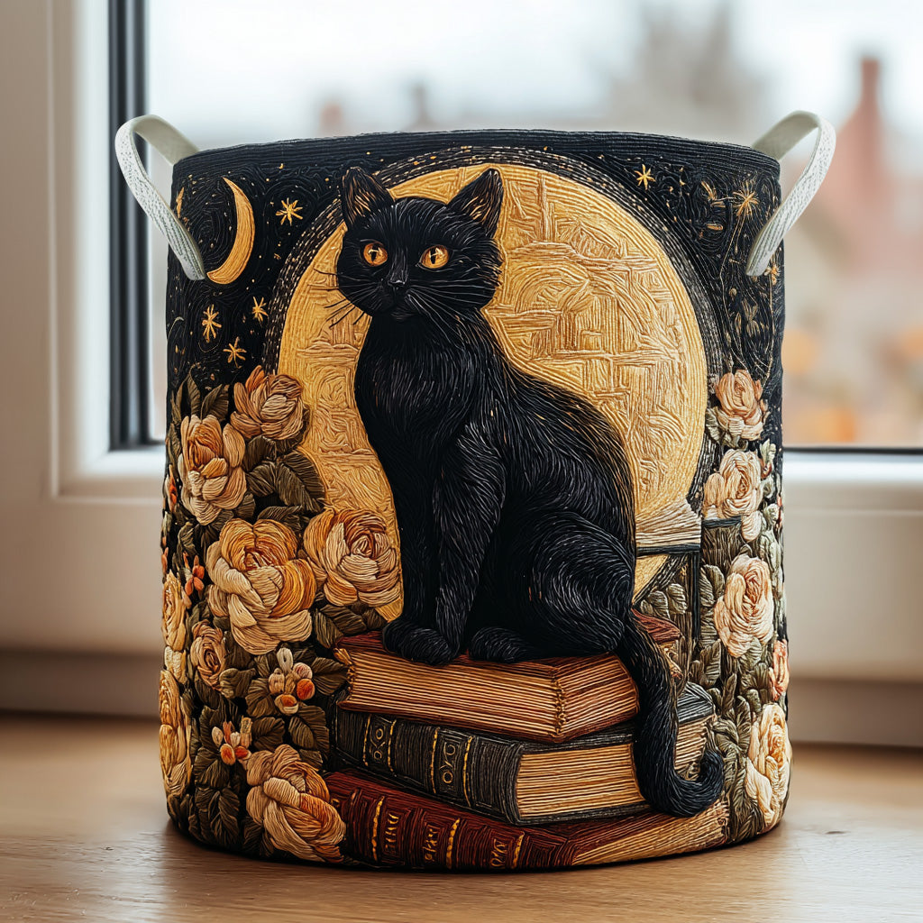 Cosy Cats | Quilted Laundry Basket