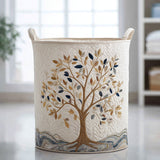Golden Tree | Quilted Laundry Basket
