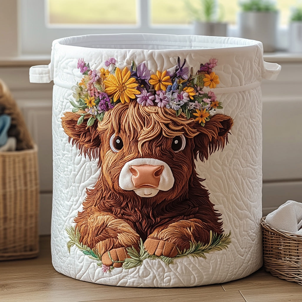 Highland Charm | Quilted Laundry Basket