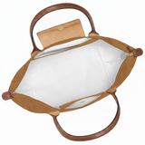 Large Packable Tote Bag, Fawn