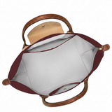 Large Packable Tote Bag, Burgundy