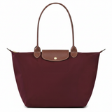 Large Packable Tote Bag, Burgundy