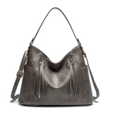 Mia Paula | Leather Bag with Fringing