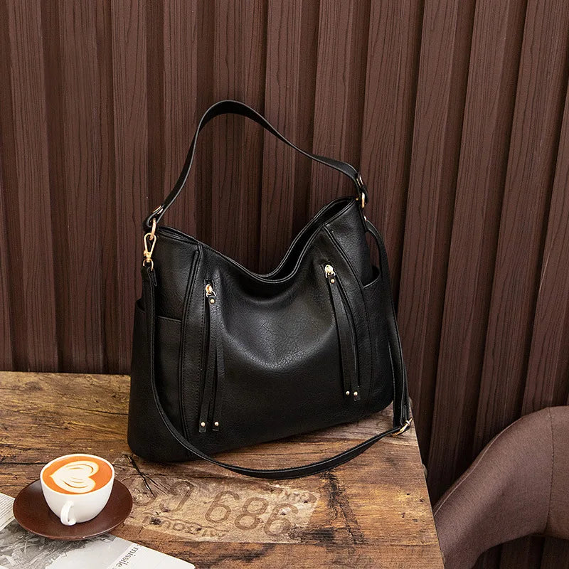 Mia Paula | Leather Bag with Fringing