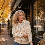 Ingrid | Cardigan with Delicate Floral Vines