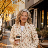 Ingrid | Cardigan with Delicate Floral Vines