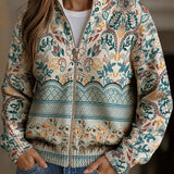 Gisela | Cardigan with Floral Border