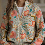 Petra | Cardigan with Floral Garden Pattern