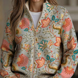 Petra | Cardigan with Floral Garden Pattern