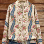 Sabine | Cardigan with Rose Vine Pattern
