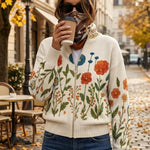 Andrea | Cardigan with Wildflower Pattern