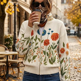 Andrea | Cardigan with Wildflower Pattern