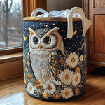 Owl under the Stars | Quilted Laundry Basket